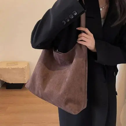 Suede Shoulder Bag