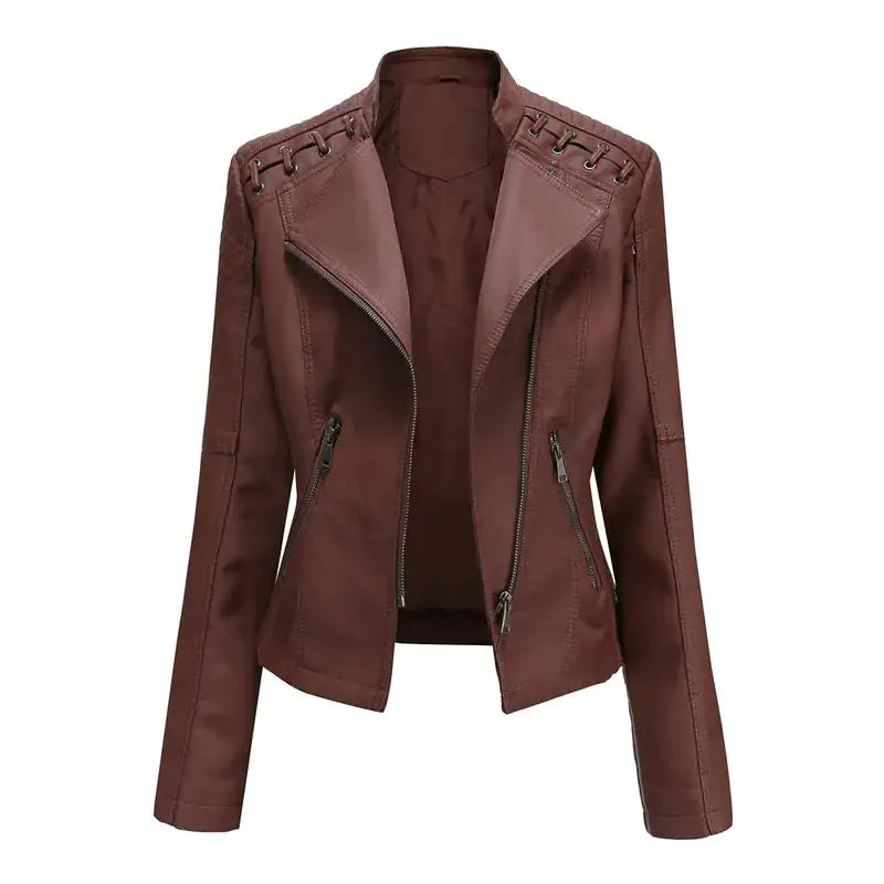 Feminine Leather Jacket